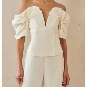 Cult Gaia Abby Top in Off White